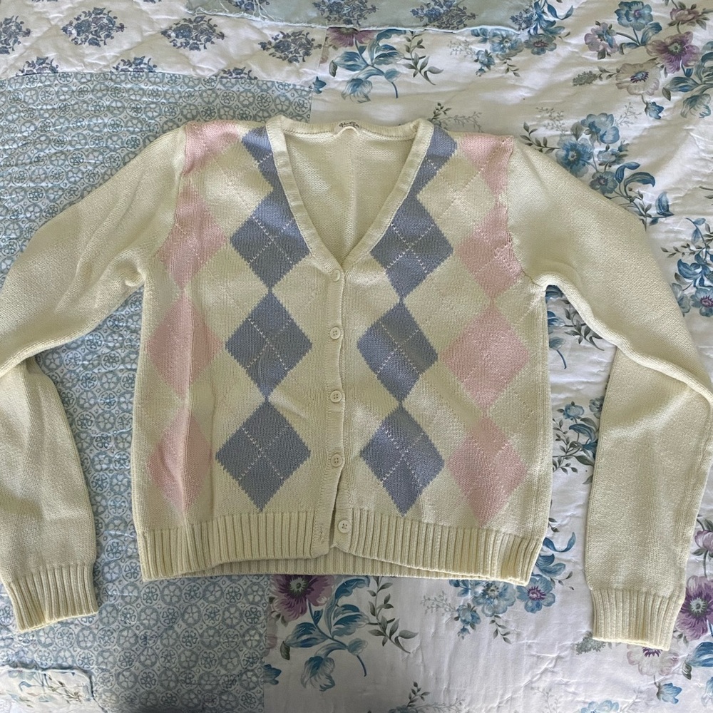 Brandy Melville Argyle Sweater